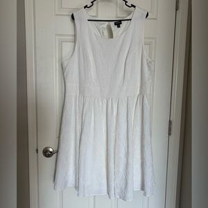 White Fit & Flare dress by Torrid, size 18